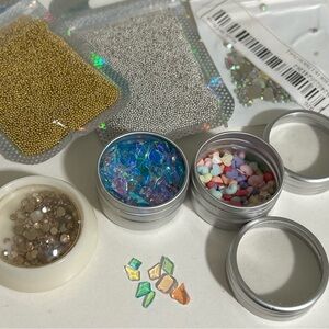 Elegant Nail Art Charm Set